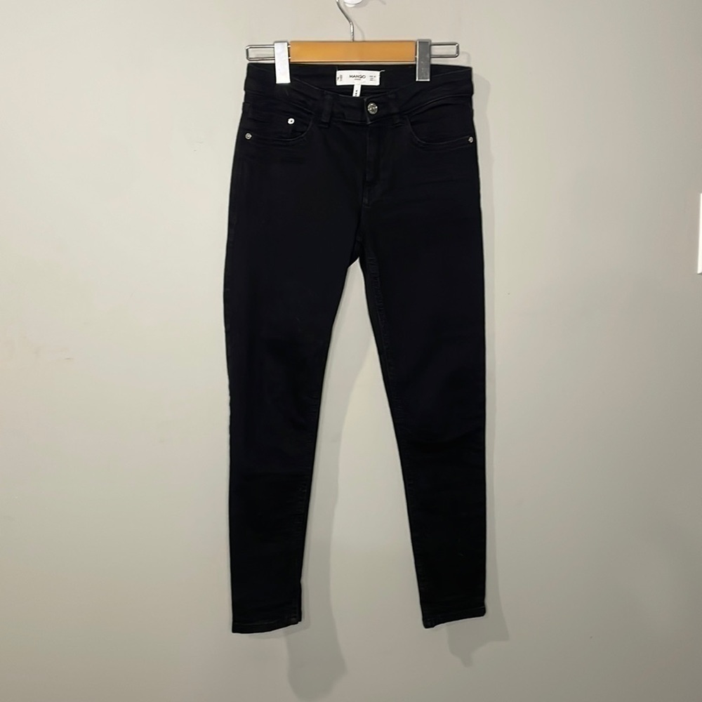 Mango Denim ISA Black Jean Women's/Juniors Size USA 1